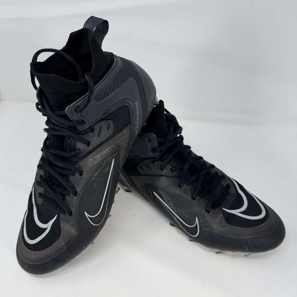 Nike Alpha Huarache 8 Elite LAX Lacrosse Cleats Black Size 10 CW4440-011 - Picture 11 of 11